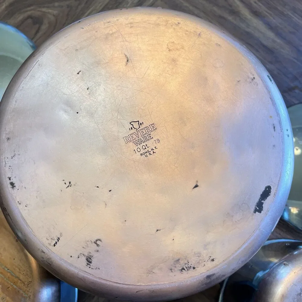 Revere Ware 1801 Copper Bottom Stock Pot 10 3 qt 10